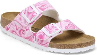 Birkenstock Womens Arizona Sandal In Fuchsia Tulip