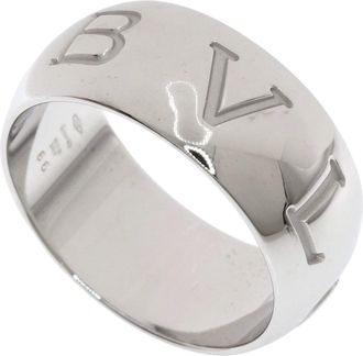 Bulgari White Gold (18K) Band Ring (Pre-Owned)