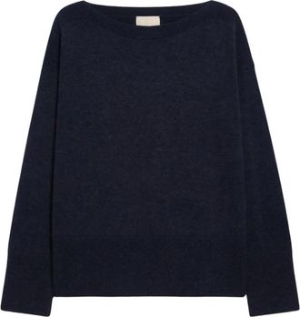 Pennyblack Pbbgenio Gebreid - Dames - Ronde hals truien - Blauw - M - Wol - Truien & Vesten