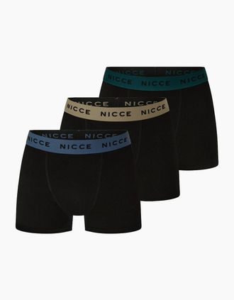 Nicce London Mens Maddocks 3 Pk - Black - Size: 37/36/32