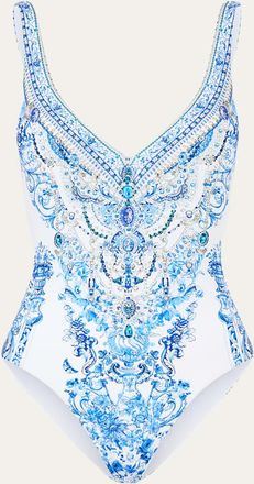 Camilla Ceramic Panoramic V-Neck One-Piece Swimsuit