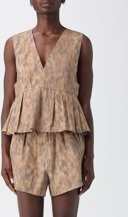 Ganni Top in cotone organico camouflage