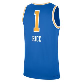 Nike Jordan Mens Kiki Rice UCLA Bruins Replica Jordan Brand College Basketball Jersey in Blue | JCBJ0A98N8B-G19