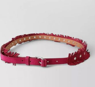 Ermanno Scervino leather fringed waist belt