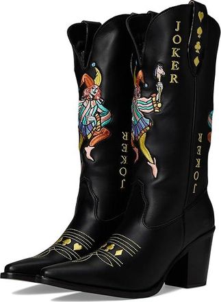 Dingo Joker Cowboy Womens Boots Black : 9.5 B - Medium, Leather