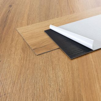 ML Design Ml-design Suelo Vinilo Autoadhesivo De Pvc, Baldosas Adhesivas Aspecto De Madera Roble R&uacute;stico, Vinilico Adhesivo Impermeable, Antideslizante 91,5 Cm 