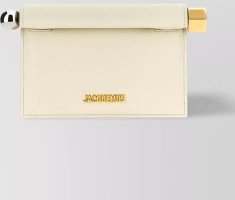 Jacquemus square round chain strap clutch bag