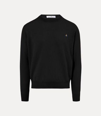 Vivienne Westwood Alex Round Neck Merino Wool / Cashmere Black XL Men