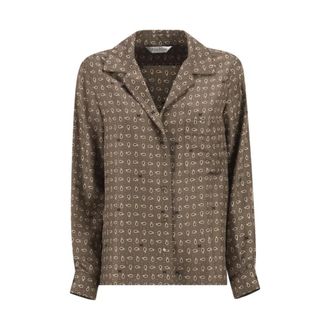 Max Mara Shirts, female, Brown, Size: S Mxmdisco Shirt