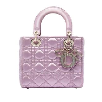 Dior Pre-owned Lady Dior - Dames - Pre-owned - Roze - Maat: ONE Size Leer