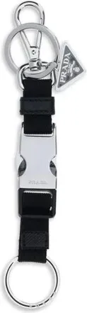 Prada Keyrings, male, Black, Size: ONE SIZE Fabric Keyring
