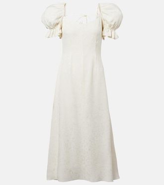 Markarian Aila silk jacquard cocktail dress