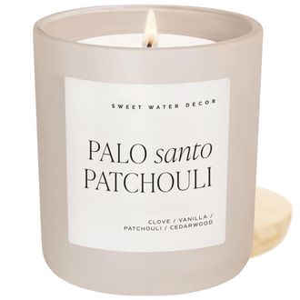Sweet Water Decor 15 oz Matte Candle in Palo Santo Patchouli at Nordstrom