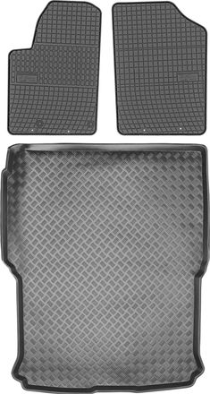 OEM Juego Peugeot Partner I Kombivan Del 1999-2008 - Alfombrillas De Goma + Alfombrilla Para Maletero