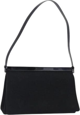 Gucci Pre-owned Vintage Schoudertas - Dames - Vintage Schoudertas - Zwart - ONE Size - Nylon - Vintage