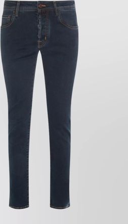 Jacob Cohen straight leg five-pocket trousers with belt loops