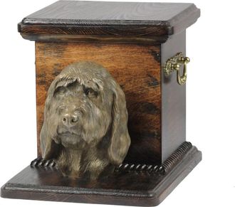 OEM Gran Grif&oacute;n De Vend&eacute;en, Grand Griffon Vend&eacute;en: Urna Para Cenizas De Perro Con Estatuilla, Elegante Urna Para Perro, Urna &Uacute;nica Con Busto De Perro De A