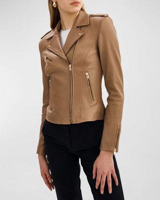 LaMarque Mellie Leather Biker Jacket