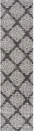 Jonathan Y Designs Galon Filigree Indoor/Outdoor Area Rug in Black/ivory at Nordstrom, Size 3Ft 0In X 5Ft 0In