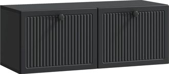 vidaXL Mueble Para Tv De Pared Negro 78,5 X 31 X 30 Cm Vidaxl