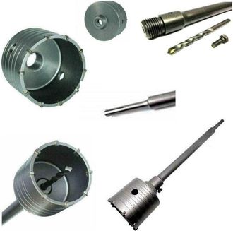 Trade Shop Trade Shop - Taladro Sacan&uacute;cleos 110 Mm Con Varilla Sds Plus 80 Cm Cemento Hormig&oacute;n