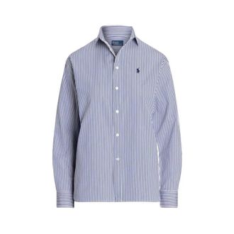Polo Ralph Lauren Gestreept Casual Overhemd - Dames - Overhemden - Blauw - M - Katoen - Overhemden
