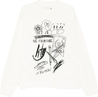 Honor The Gift graphic-print sweatshirt - men - Cotton - L - White