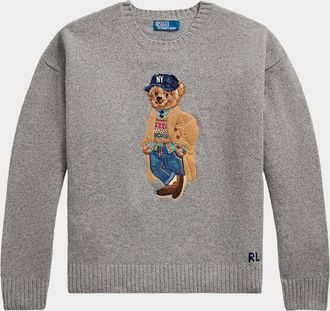 Polo Ralph Lauren Men & apos;s Wool-Blend Polo Bear Sweater