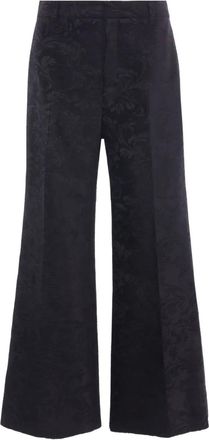 Chloé Pantaloni con stampa damascata - Nero