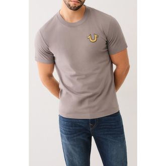 True Religion Horseshoe Buddha Graphic T-Shirt in Charcoal at Nordstrom Rack, Size X-Large