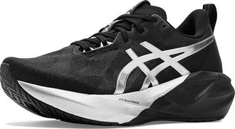 Asics Novablast 5 Platinum Womens Running Shoes Platinum/Black : 11.5 B - Medium, Textile