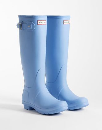 Hunter Original - Stivali da pioggia blu pallido