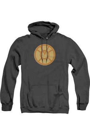 Gildan Green Lantern Orange Symbol Adult Heather Hoodie / Hooded Sweatshirt