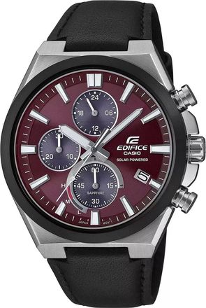 Casio Edifice Mens Black Watch EFS-S630BL-5AVUEF Leather - One Size