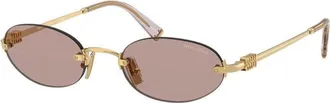 Miu Miu MUA54S 5AK20I Gold/Light Purple Brown
