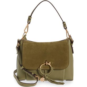 See By Chlo&eacute; Small Joan Leather Shoulder Bag in Aloe Green at Nordstrom