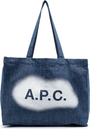 A.P.C. Diane denim tote bag - unisex - Cotton - One Size - Blue