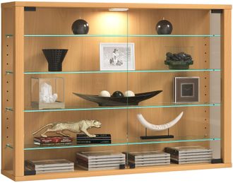 ebuy24 Ebuy24 - Vcm Vitrina Colgante Vitrina Vidrio Con Vidrio De Seguridad Esg Dimensiones: Al. 60 X An. 83 X T. 18 Cm Vidrio Vitrina Colgante Moderno Y Con