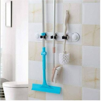 Trade Shop Trade Shop - Porta Scope Da Muro Salva Spazio Supporto 3 Posti Cucina Casa Pulizia 59557