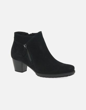 Gabor Womens Olivetti Womens Zip Fastening Ankle Boots - Black - Size: 12/3