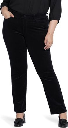 NYDJ Marilyn Straight Leg Jeans in Black at Nordstrom, Size 18W
