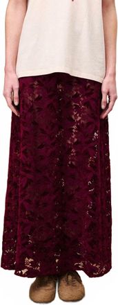 FRNCH Hebert Maxi Skirt In Bordeaux