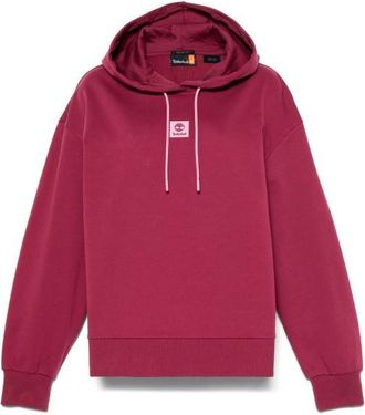 Timberland Stack Logo Loop Back Hoodie Hoodie für Damen | rosa