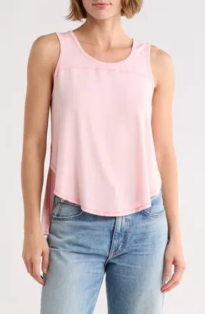 Go Couture Rounded High-Low Tank in Rosewood at Nordstrom Rack, Size X-Large