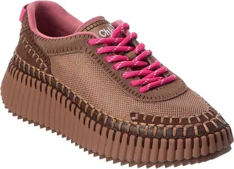 Chlo&eacute; Nama Suede & Mesh Sneaker