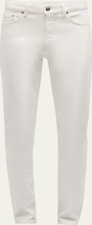 Ermenegildo Zegna Mens 5-Pocket Solid Denim Jeans