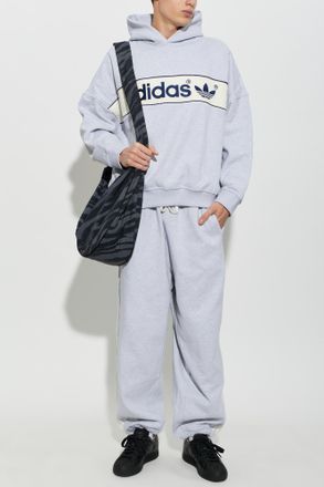 adidas Hoodie, Mens, Grey