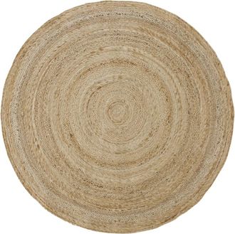 Maisons du monde Alfombra redonda de yute trenzada beige D. 150