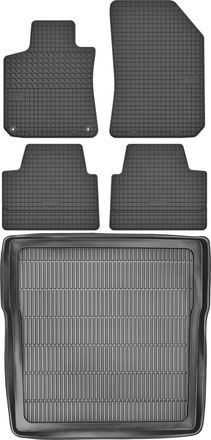 OEM Peugeot 308 Ii Sw A Partir De 2013 Set - Alfombrillas De Goma Para Coche + Alfombrilla Para Maletero