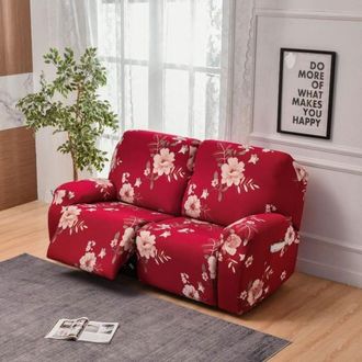 OEM Housse De Fauteuil Relax 2 Places, Housse De Fauteuil Inclinable &Agrave; Imprim&eacute; Housse De Canap&eacute; Chaise Inclinable E
